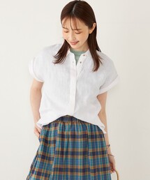 SHIPS Colors:ユーロ リネン (EURO Linen) ヒヨク シャツ◇