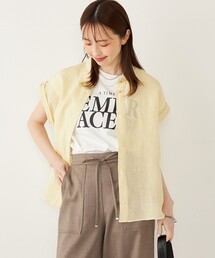 SHIPS Colors（シップス カラーズ）の「SHIPS Colors:ユーロ リネン (EURO Linen) ヒヨク シャツ◇（シャツ/ブラウス・レディース）」