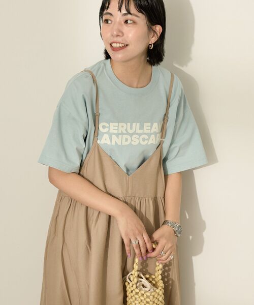 AMERICAN HOLIC（アメリカンホリック）の「BoldロゴプリントTシャツ（Tシャツ/カットソー・レディース・ブラック/オフホワイト/ミント・L/M）」の3枚目の写真