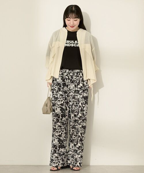 AMERICAN HOLIC（アメリカンホリック）の「BoldロゴプリントTシャツ（Tシャツ/カットソー・レディース・ブラック/オフホワイト/ミント・L/M）」の7枚目の写真
