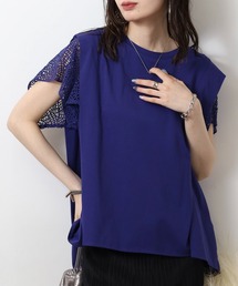 EGLANTINE 袖レースカットソー