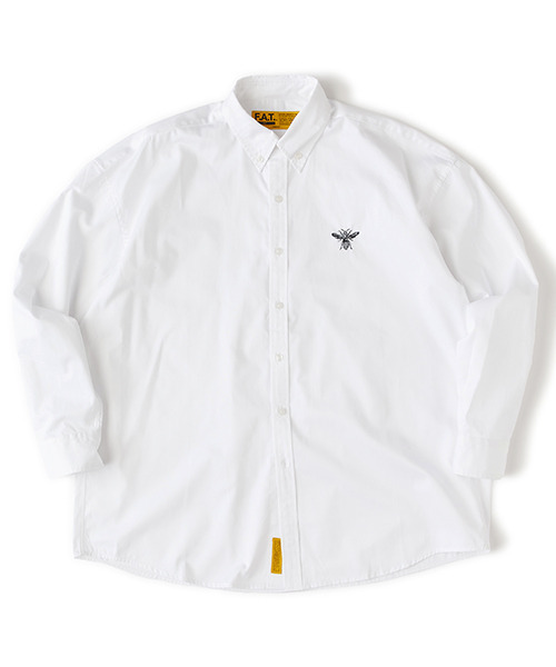 FAT（エフエイティー）の「BeeDee（シャツ/ブラウス・メンズ・ブルー/ブラック/ホワイト・JUMBO(XXL)/FAT(XL)/SKINNY(L)/TITCH(M)）」の2枚目の写真