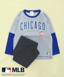 MLB(メジャーリーグベースボール)の《MLB》 キッズ 長袖 パジャマ ルームウェア レイヤード風 ドジャース シカゴ ヤンキース(ルームウェア/パジャマ)