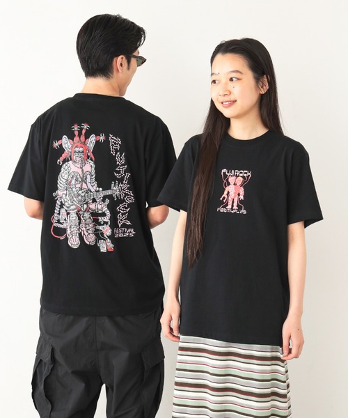 新品未使用タグ付き⭐︎ BEAMS JAPAN限定TORI-TOビッグリボンT セール】＜MEN＞FUJI ROCK FESTIVAL'25 / Dwiky KA Multi-core T