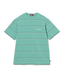 Tシャツ/カットソー（グリーン・カーキ/緑色系・ストライプ柄