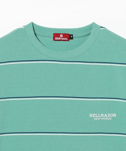 セール】HELLRAZOR / BLOCK LOGO PIN STRIPED SHIRT（Tシャツ