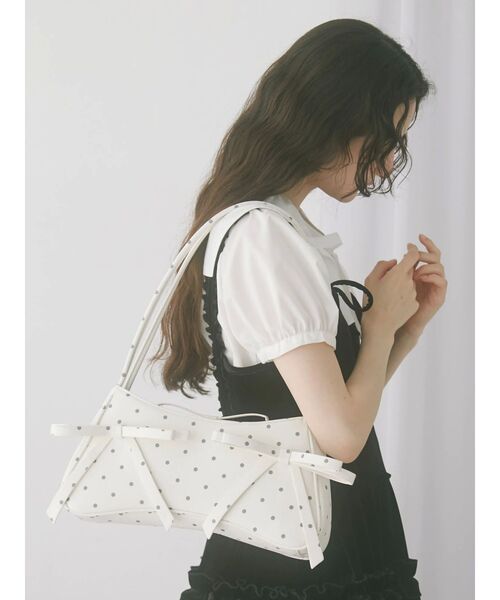 merry jenny（メリージェニー）の「ribbon ribbonコンパクトバッグ（ハンドバッグ・レディース・その他1/ピンク/レッド・FREE）」の10枚目の写真