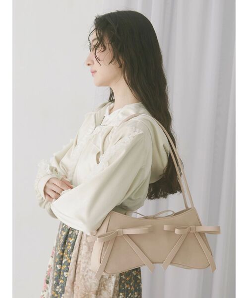 merry jenny（メリージェニー）の「ribbon ribbonコンパクトバッグ（ハンドバッグ・レディース・その他1/ピンク/レッド・FREE）」の11枚目の写真