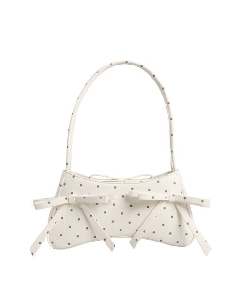 merry jenny(メリージェニー)の「ribbon ribbonコンパクトバッグ(ハンドバッグ・レディース・その他1/ピンク/レッド・FREE)」の1枚目の写真