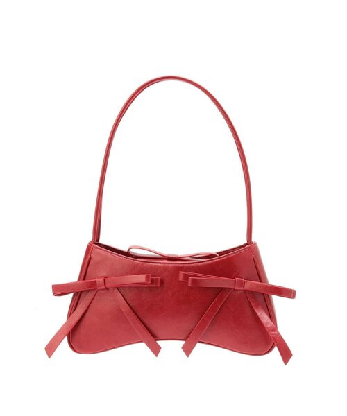 merry jenny(メリージェニー)の「ribbon ribbonコンパクトバッグ(ハンドバッグ・レディース・その他1/ピンク/レッド・FREE)」の3枚目の写真