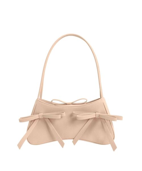 merry jenny(メリージェニー)の「ribbon ribbonコンパクトバッグ(ハンドバッグ・レディース・その他1/ピンク/レッド・FREE)」の2枚目の写真