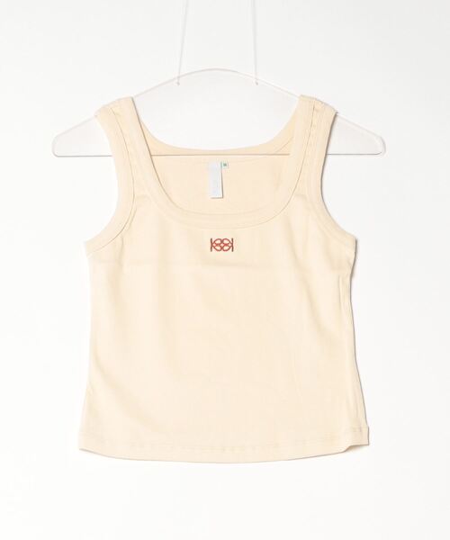 Kijun(キジュン)の「Kijun/キジュン Square-Neck Rib Tank Top タンクトップ(タンクトップ・レディース・イエロー/ミント・M)」の3枚目の写真