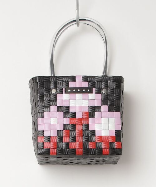 MARNI（マルニ）の「MARNI(マルニ)Kids & Junior かごハンドバッグ（かごバッグ・キッズ・ライトイエロー/ブラック/ライトピンク・ONE SIZE）」の2枚目の写真