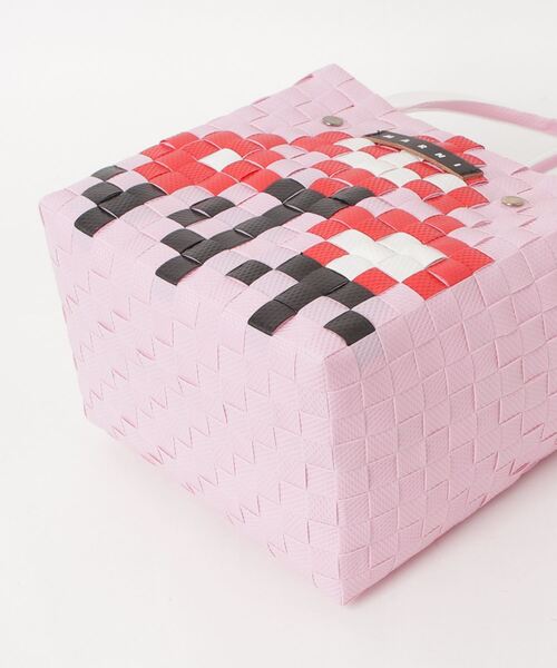 MARNI（マルニ）の「MARNI(マルニ)Kids & Junior かごハンドバッグ（かごバッグ・キッズ・ライトイエロー/ブラック/ライトピンク・ONE SIZE）」の6枚目の写真