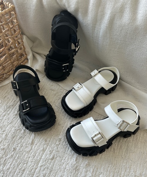 サマー厚底モールドストラップサンダル5cm/2025 SS COLLECTION