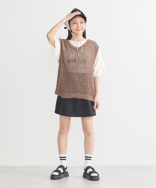 earth music&ecology(アースミュージックアンドエコロジー)の「チェックバブーシュカ(その他ヘアアクセサリー・レディース・ブルー/グリーン/アイボリー・FREE)」の10枚目の写真