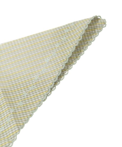 earth music&ecology(アースミュージックアンドエコロジー)の「チェックバブーシュカ(その他ヘアアクセサリー・レディース・ブルー/グリーン/アイボリー・FREE)」の15枚目の写真