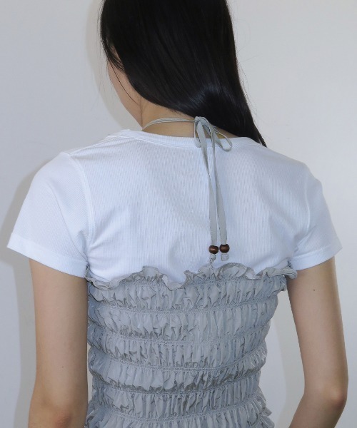 Kijun/キジュン Smocked Tube Top チューブトップ（チューブ