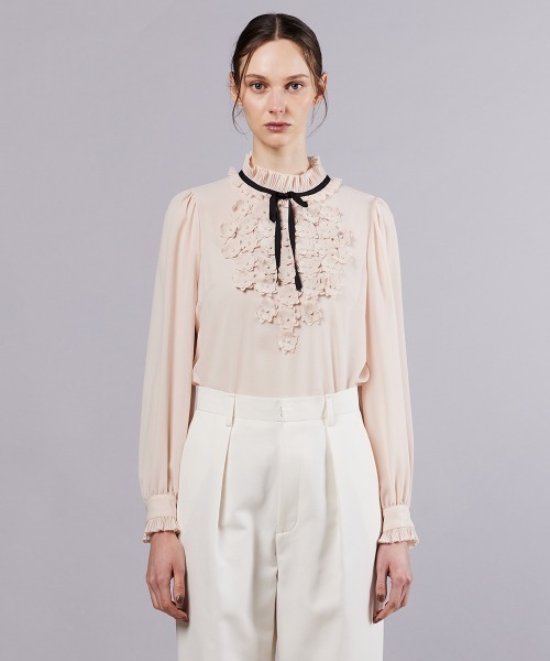 フラワーシフォンブラウス（シャツ/ブラウス）｜Sov.（ソブ）の