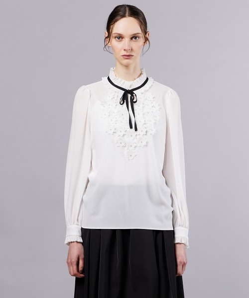 フラワーシフォンブラウス（シャツ/ブラウス）｜Sov.（ソブ）の