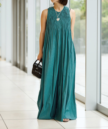 IENA LA BOUCLE | IENA LA BOUCLE ギャザーオールインワン(つなぎ/オールインワン)