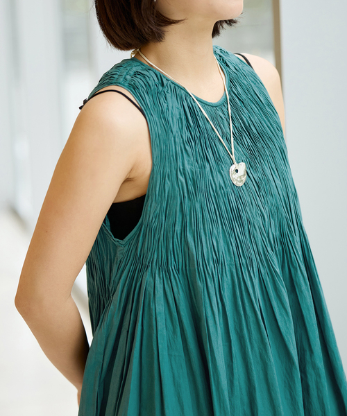 IENA LA BOUCLE（イエナラブークル）の「IENA LA BOUCLE ギャザーオールインワン（つなぎ/オールインワン・レディース・グリーン/ブラック・36/38）」の16枚目の写真