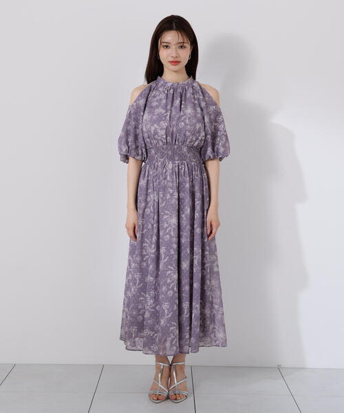 専用　新品　【JOIN CLOTHES/ジョインクローズ】SHIRT DRESS オープンショルダー花柄ワンピース / 1215240701（ワンピース