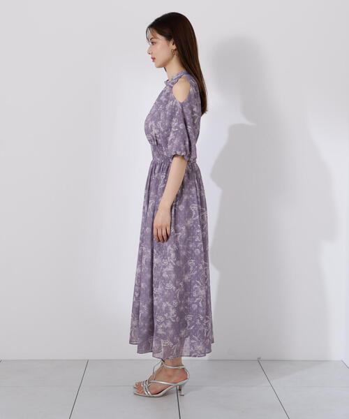 PROPORTION BODY DRESSING（プロポーションボディドレッシング）の「オープンショルダー花柄ワンピース / 1215240701（ワンピース・レディース・ダークグレー/ホワイト系その他・SMALL/MEDIUM）」の17枚目の写真