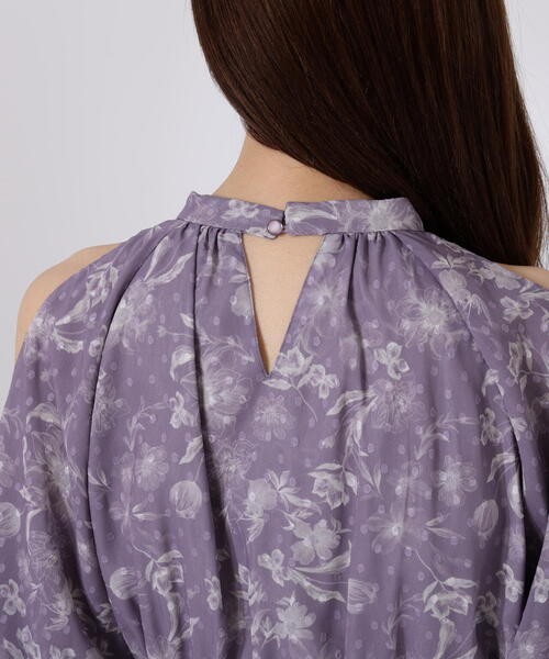 PROPORTION BODY DRESSING（プロポーションボディドレッシング）の「オープンショルダー花柄ワンピース / 1215240701（ワンピース・レディース・ダークグレー/ホワイト系その他・SMALL/MEDIUM）」の12枚目の写真