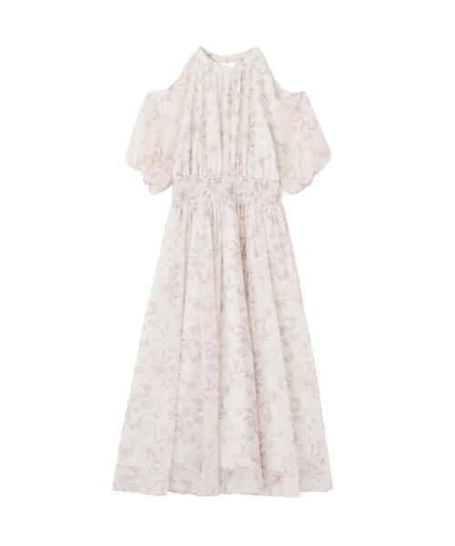 PROPORTION BODY DRESSING（プロポーションボディドレッシング）の「オープンショルダー花柄ワンピース / 1215240701（ワンピース・レディース・ダークグレー/ホワイト系その他・SMALL/MEDIUM）」の10枚目の写真