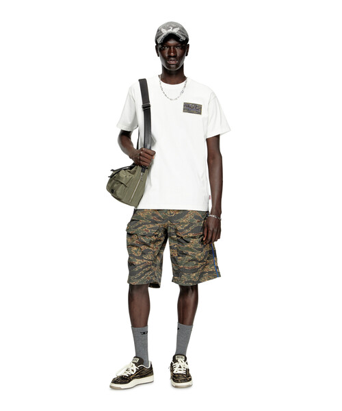 関税込み★DIESEL★迷彩柄 マルチパケット X ショルダーバッグ メンズ バケットバッグ MULTI-PKTS MULTI-PKTS BUCKET X