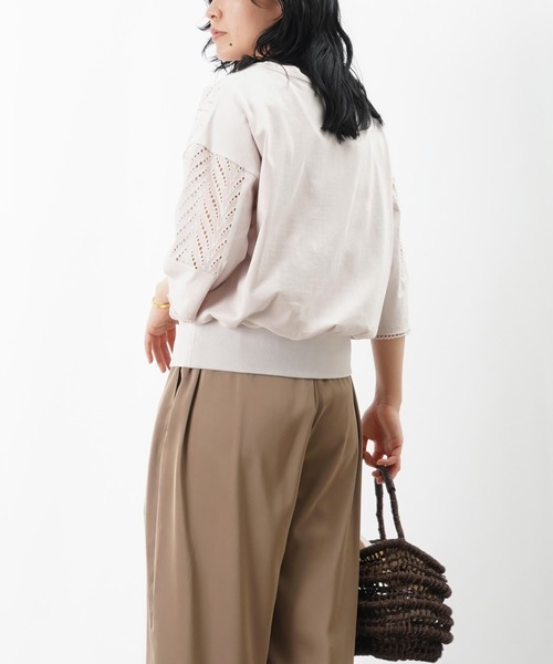 LUCA/LADY LUCK LUCA(ルカ/レディラックルカ)の「LC/LLL レースドッキングカットソー(Tシャツ/カットソー・レディース・オフホワイト/ライトベージュ/ブラック・FREE)」の22枚目の写真