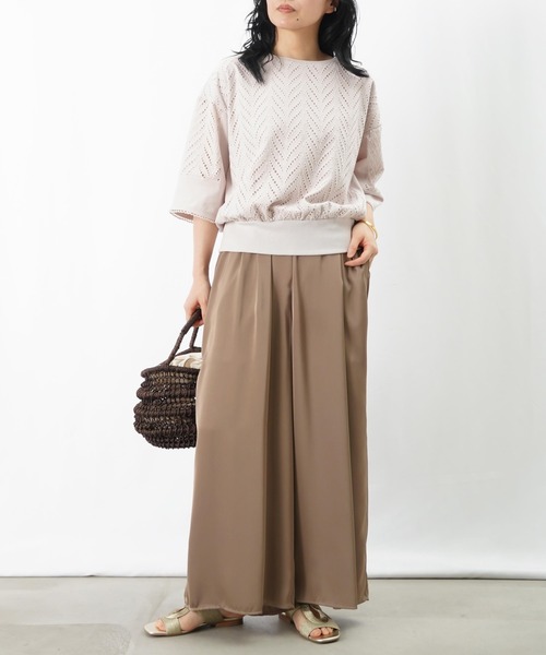 LUCA/LADY LUCK LUCA(ルカ/レディラックルカ)の「LC/LLL レースドッキングカットソー(Tシャツ/カットソー・レディース・オフホワイト/ライトベージュ/ブラック・FREE)」の21枚目の写真