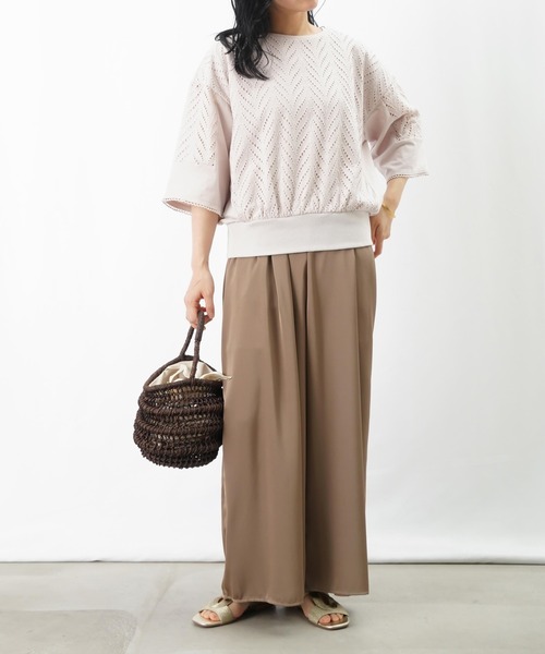 LUCA/LADY LUCK LUCA(ルカ/レディラックルカ)の「LC/LLL レースドッキングカットソー(Tシャツ/カットソー・レディース・オフホワイト/ライトベージュ/ブラック・FREE)」の18枚目の写真