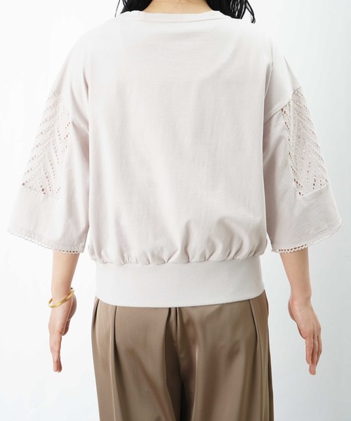 LUCA/LADY LUCK LUCA(ルカ/レディラックルカ)の「LC/LLL レースドッキングカットソー(Tシャツ/カットソー・レディース・オフホワイト/ライトベージュ/ブラック・FREE)」の16枚目の写真