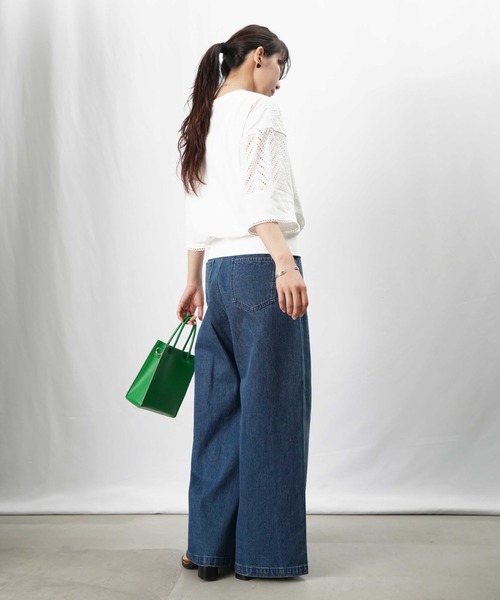 LUCA/LADY LUCK LUCA(ルカ/レディラックルカ)の「LC/LLL レースドッキングカットソー(Tシャツ/カットソー・レディース・オフホワイト/ライトベージュ/ブラック・FREE)」の9枚目の写真