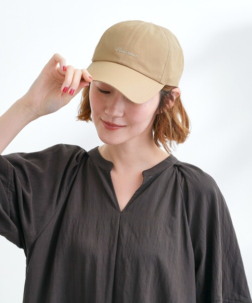 grove(グローブ)の「ロゴラメ刺繍キャップ【撥水・手洗い可】(キャップ・レディース・ベージュ/グレー/ブラック・00)」の11枚目の写真