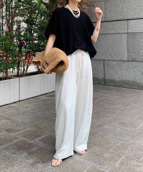 DouDou(ドゥドゥ)の「ドライタッチコクーンプルオーバー(Tシャツ/カットソー・レディース・ブラウン/オフホワイト/ブラック・FREE)」の15枚目の写真
