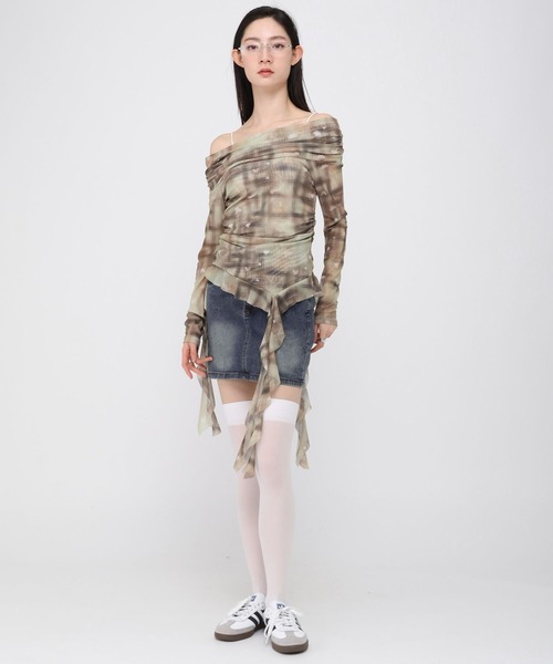 3.3 Field Trip （3.3フィールドトリップ）の「3.3 Field Trip／デニムスカート（デニムスカート・レディース・ライトブルー/ブルー・FREE）」の4枚目の写真