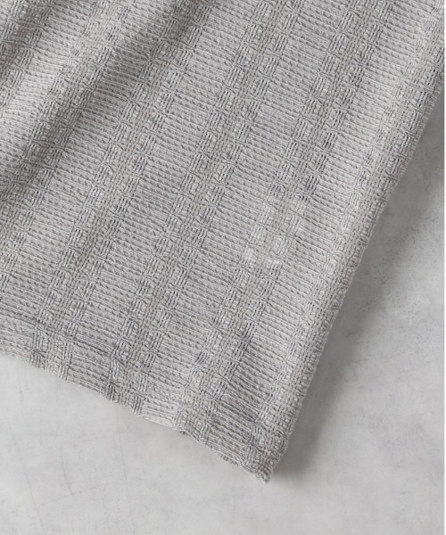 Right-on（ライトオン）の「【店舗で人気】【NEOSARTIC】透かし編み格子ストライプ柄五分袖カーディガンアンサンブル（カーディガン/ボレロ・メンズ・ブラウン/グリーン/ライトグレー・XL/M/L）」の18枚目の写真