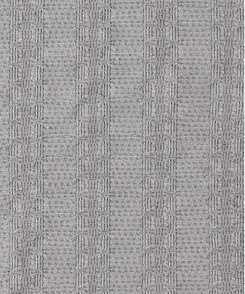 Right-on（ライトオン）の「【店舗で人気】【NEOSARTIC】透かし編み格子ストライプ柄五分袖カーディガンアンサンブル（カーディガン/ボレロ・メンズ・ブラウン/グリーン/ライトグレー・XL/M/L）」の17枚目の写真