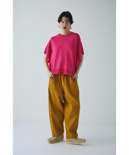 HeRIN.CYE（ヘリンドットサイ）の「Swinching  cocoon pants　　スイッチングコクーンパンツ（その他パンツ・レディース・ブラック/イエロー系その他/グリーン・36/38）」の14枚目の写真