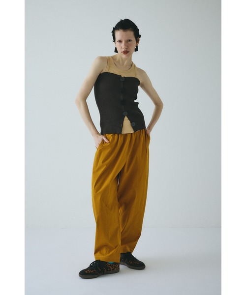 HeRIN.CYE（ヘリンドットサイ）の「Swinching  cocoon pants　　スイッチングコクーンパンツ（その他パンツ・レディース・ブラック/イエロー系その他/グリーン・36/38）」の22枚目の写真