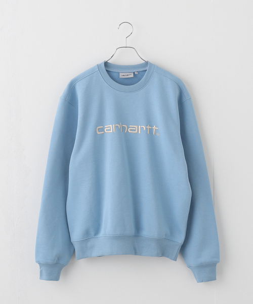 Carhartt WIP(カーハートダブリューアイピー)の「【CARHARTT WIP / カーハート ダブリューアイピー】 CARHARTT SWEAT I030546(スウェット・レディース・ブルー系その他・SMALL)」の1枚目の写真