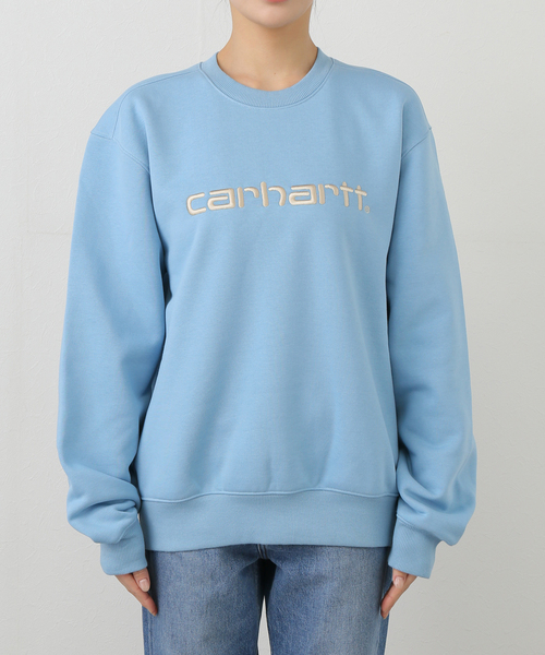 Carhartt WIP(カーハートダブリューアイピー)の「【CARHARTT WIP / カーハート ダブリューアイピー】 CARHARTT SWEAT I030546(スウェット・レディース・ブルー系その他・SMALL)」の3枚目の写真