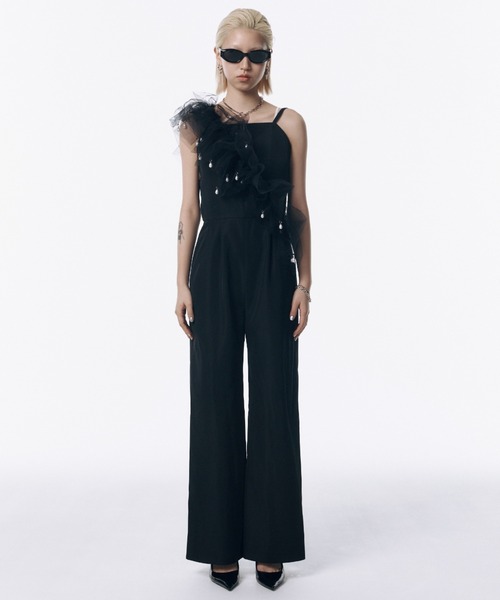 新品 TULE FRILL STRAP チュール パール ストラップ TULE FRILL STRAP/チュールフリルストラップ（付け襟）｜JOSE