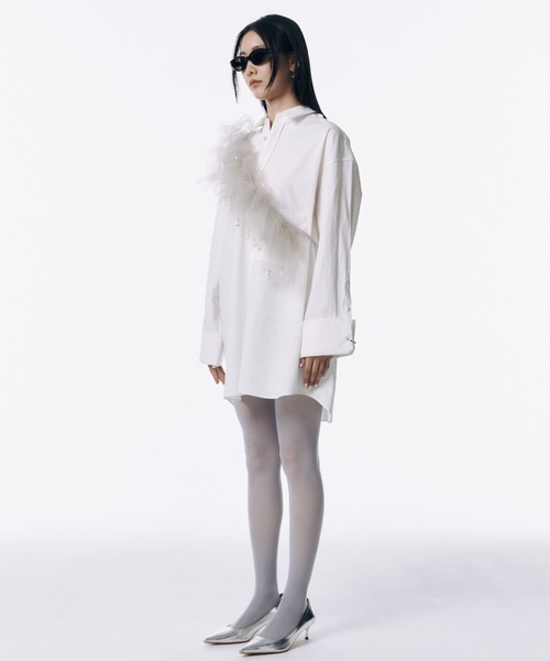 TULE FRILL STRAP/チュールフリルストラップ（付け襟）｜JOSE