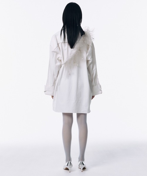 TULE FRILL STRAP/チュールフリルストラップ（付け襟）｜JOSE