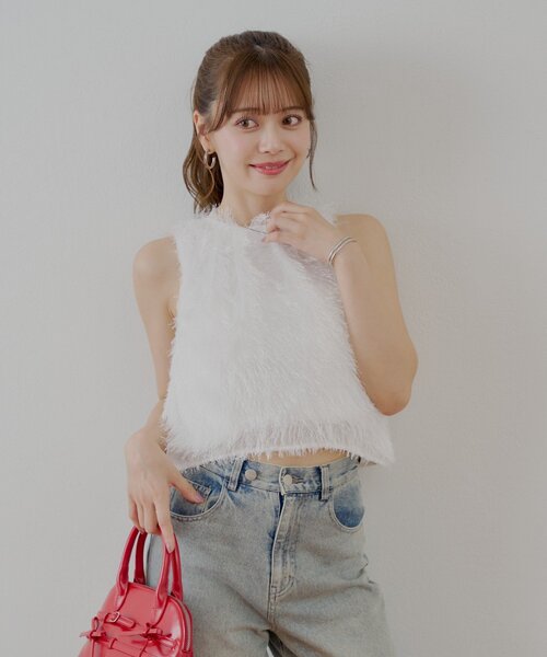 Chico（チコ）の「アメスリフェザーブラウス（シャツ/ブラウス・レディース・ライトベージュ/アイボリー/ピンク/グレー・FREE）」の10枚目の写真