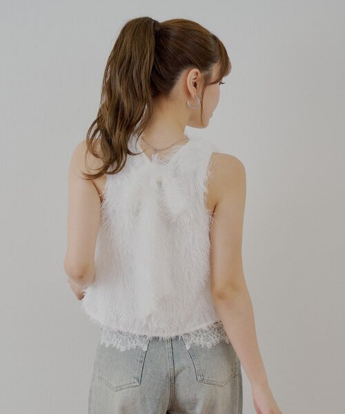 Chico（チコ）の「アメスリフェザーブラウス（シャツ/ブラウス・レディース・ライトベージュ/アイボリー/ピンク/グレー・FREE）」の11枚目の写真